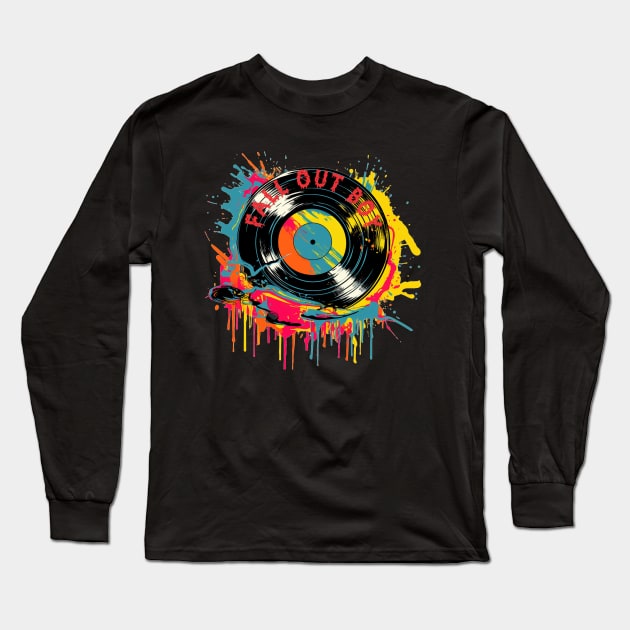 Fall Out Splash Colorful Long Sleeve T-Shirt by MORRISWORD